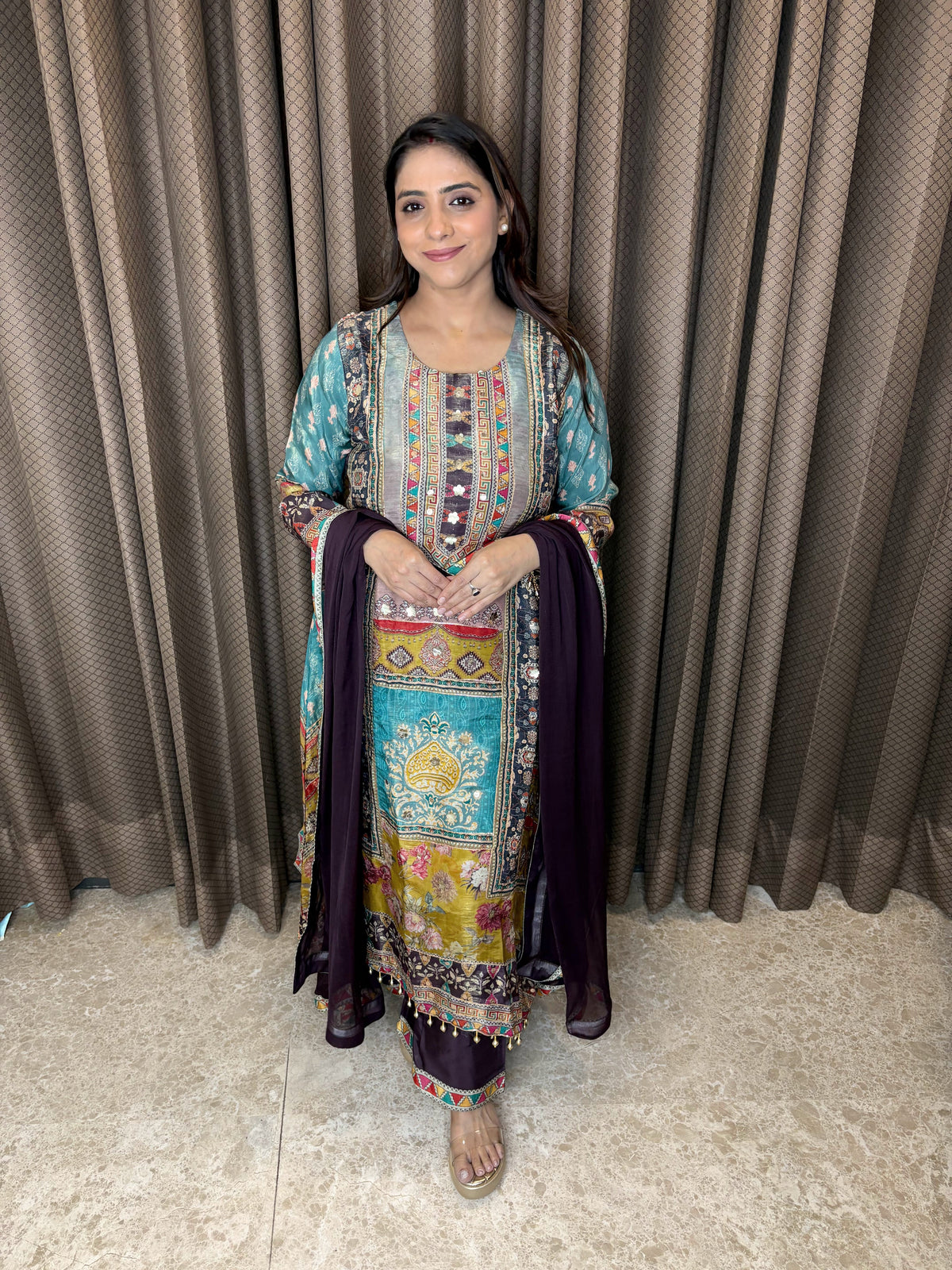 Midnight Garden Printed Kurta Set