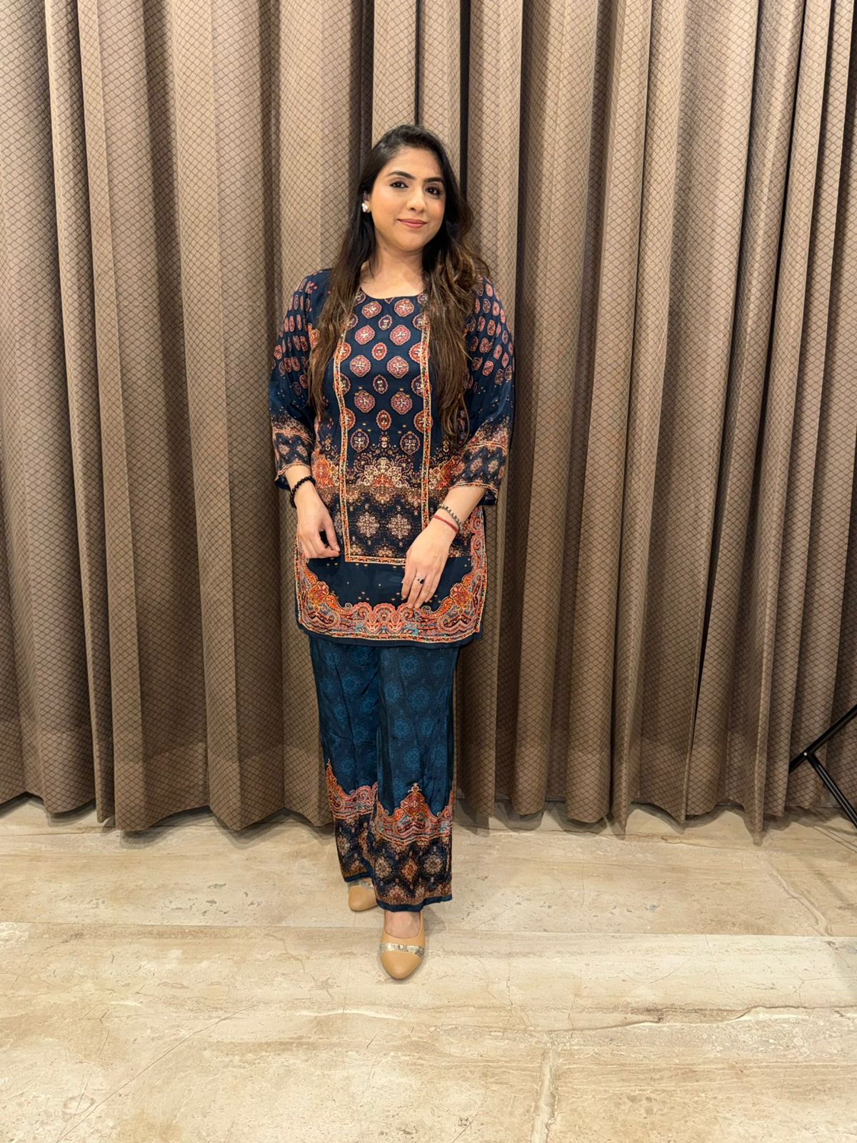 Blue Digital print Co-ord set