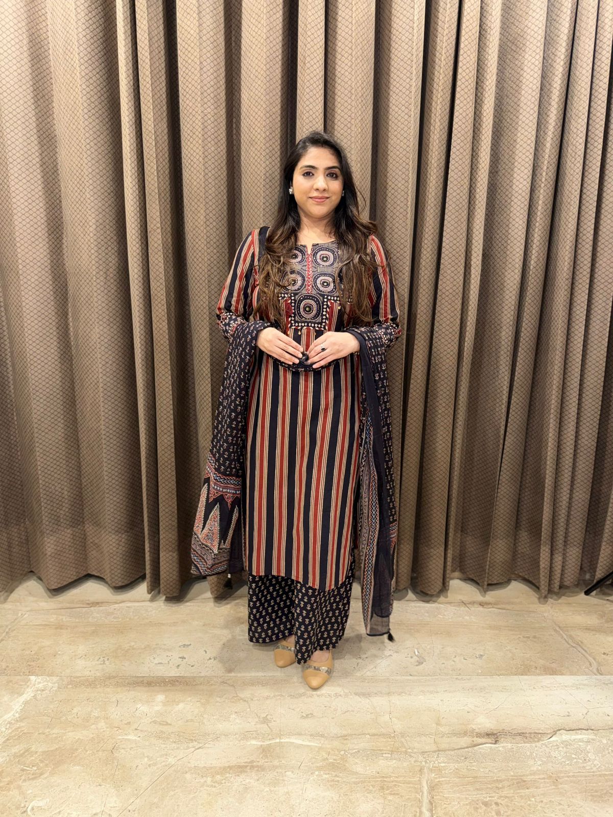 Digital Cotton Straight suit set with dupatta