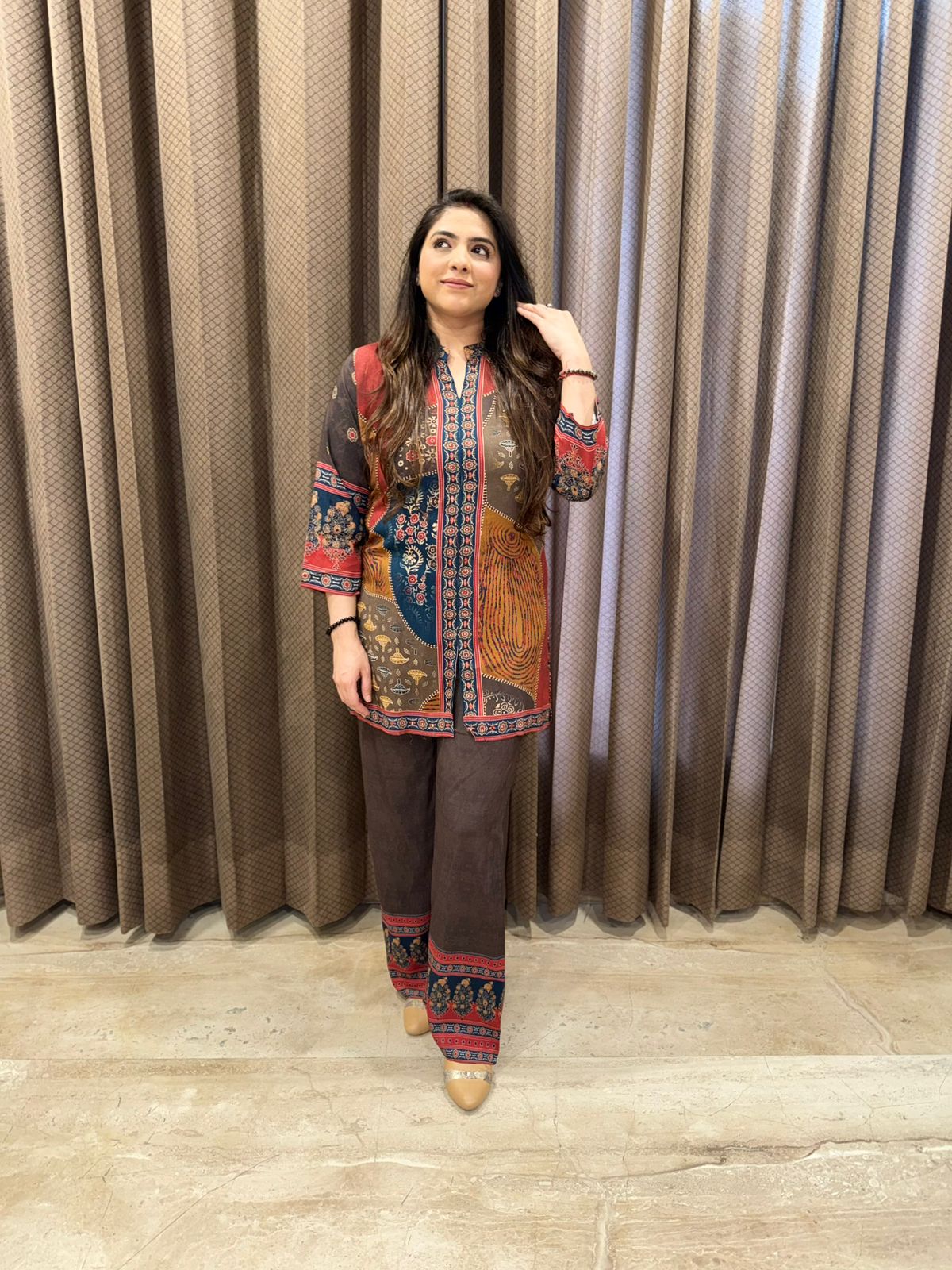 Brown Digital Co-ord set